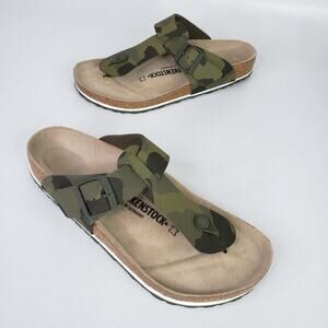 Birkenstock Sandal Medina Desert Soil Camo Green Birko Flor Soft Footbed Mens 10